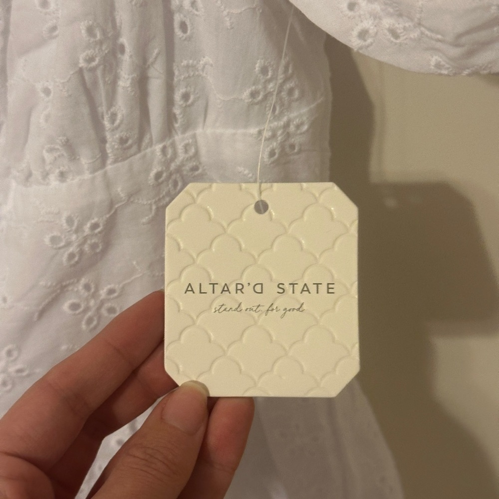 New with tags altard state willow eyelet mini dress - Picture 5 of 5